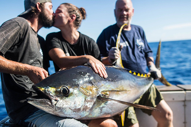 ANGLER: Katia SPECIES: Yellowfin Tuna WEIGHT: 63.9kg LURE: 10" JB Dingo.
